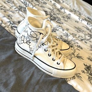 Converse platform shoes